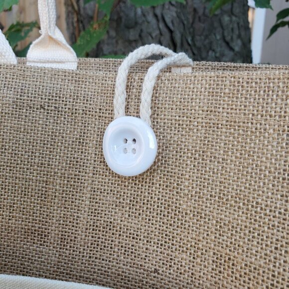 Custom Canvas Tote Bag, Large Size - Peace, Love..., Black or Cream Tote - Picture 12 of 16